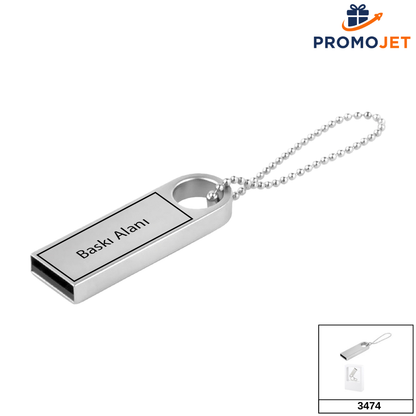 32 GB Metal Anahtarlık USB 3.0 Bellek