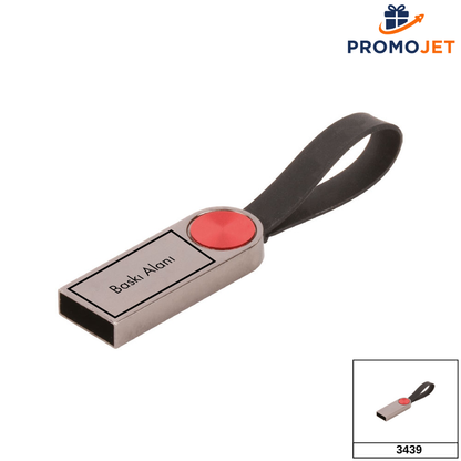 Silikon Aparatlı 8 GB  Metal USB Bellek