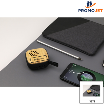 Bluetooth 5.0 Bambu Gövdeli Ekolojik Kablosuz Hoparlör