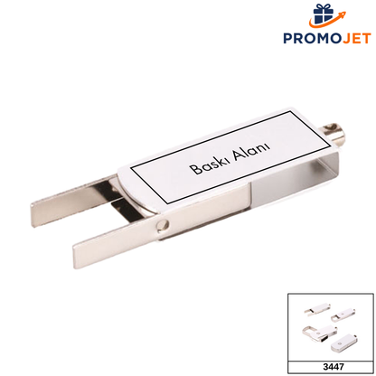 8 GB Döner Kapaklı Metal USB Bellek