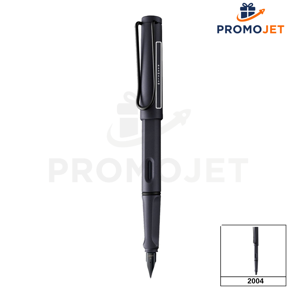 Lamy Safari 2024 Özel Üretim Steel Black M Uç Dolma Kalem Ergonomik ve Şık Tasarım