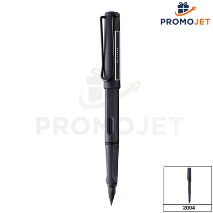Lamy Safari 2024 Özel Üretim Steel Black M Uç Dolma Kalem Ergonomik ve Şık Tasarım