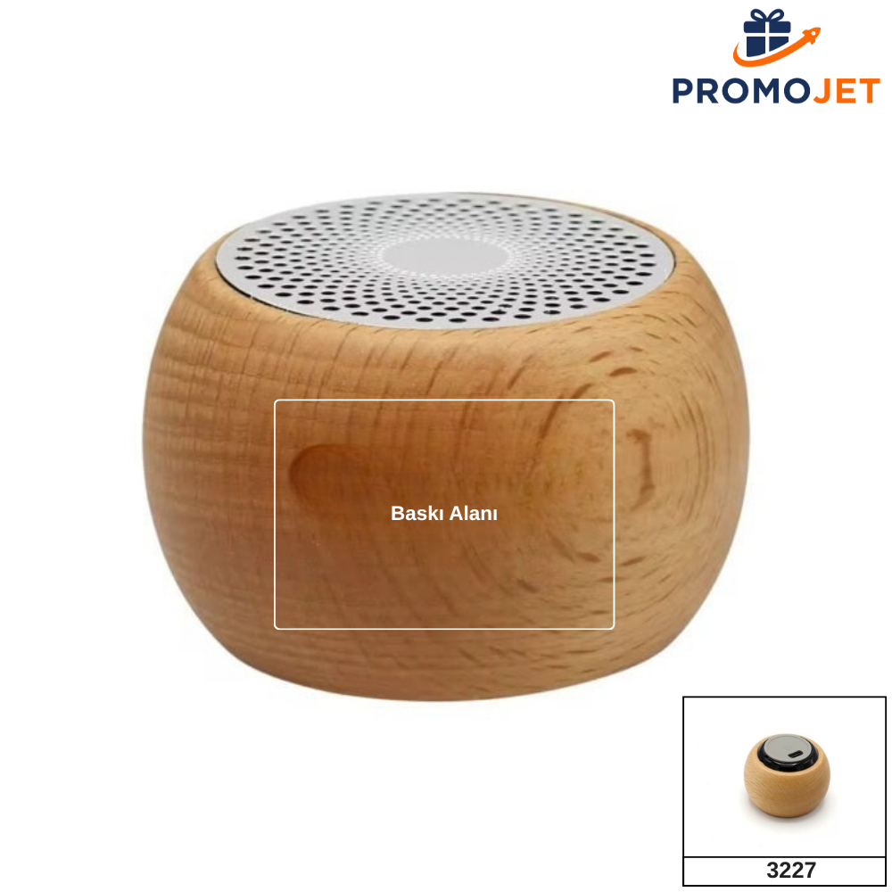 Masif Ahşap Taşınabilir Bluetooth Hoparlör