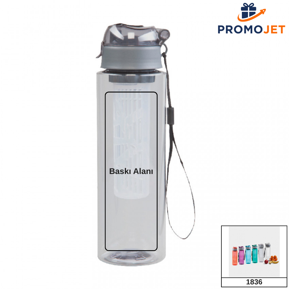 500 ML Detoks Filtreli Plastik Su Şişesi