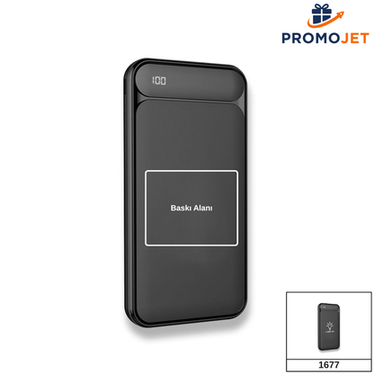 Işıklı Logo Powerbank 10000 mAh
