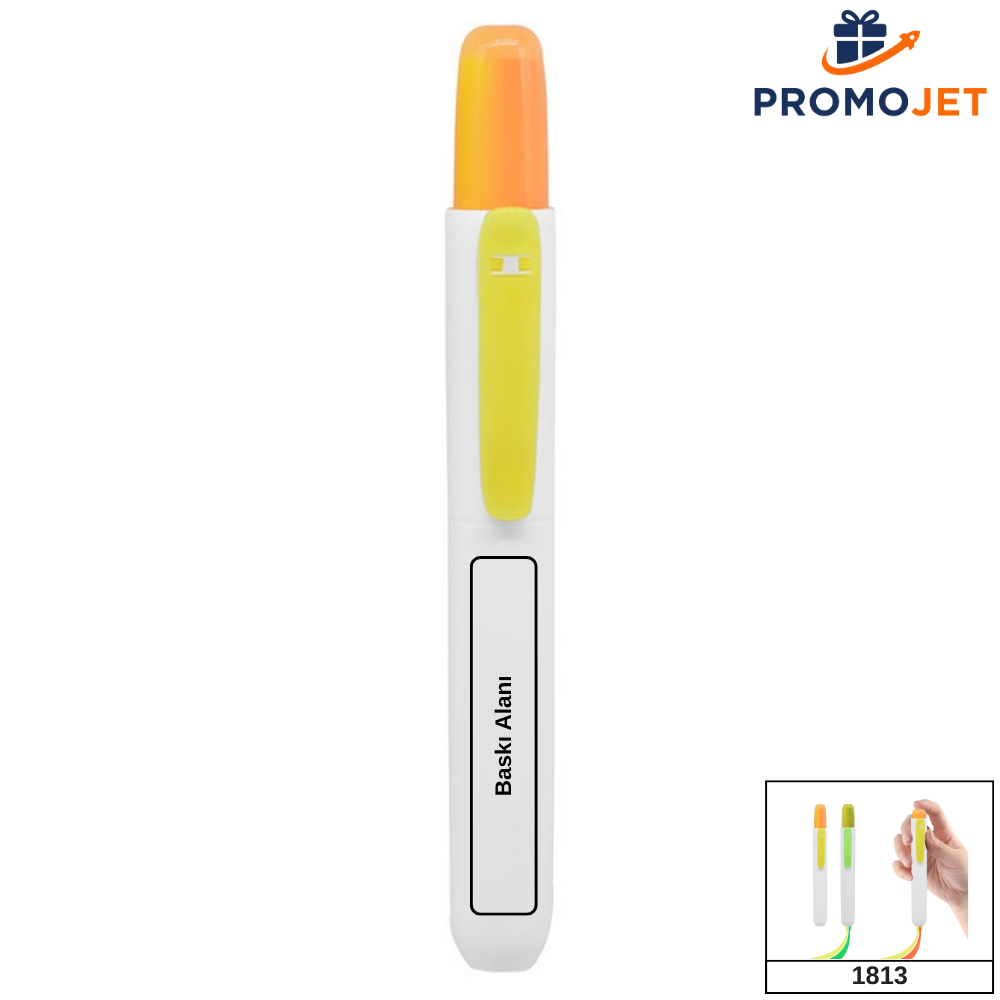 Basmalı İki Renkli Highlighter Kalem