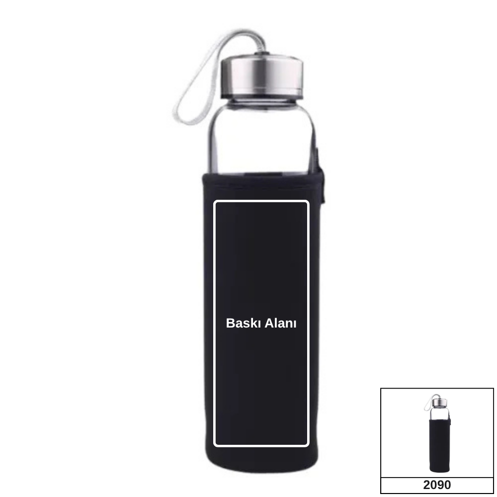 500 ML Neopren Kılıflı Cam Matara