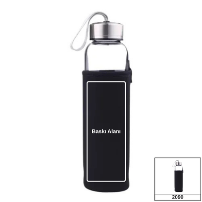 500 ML Neopren Kılıflı Cam Matara