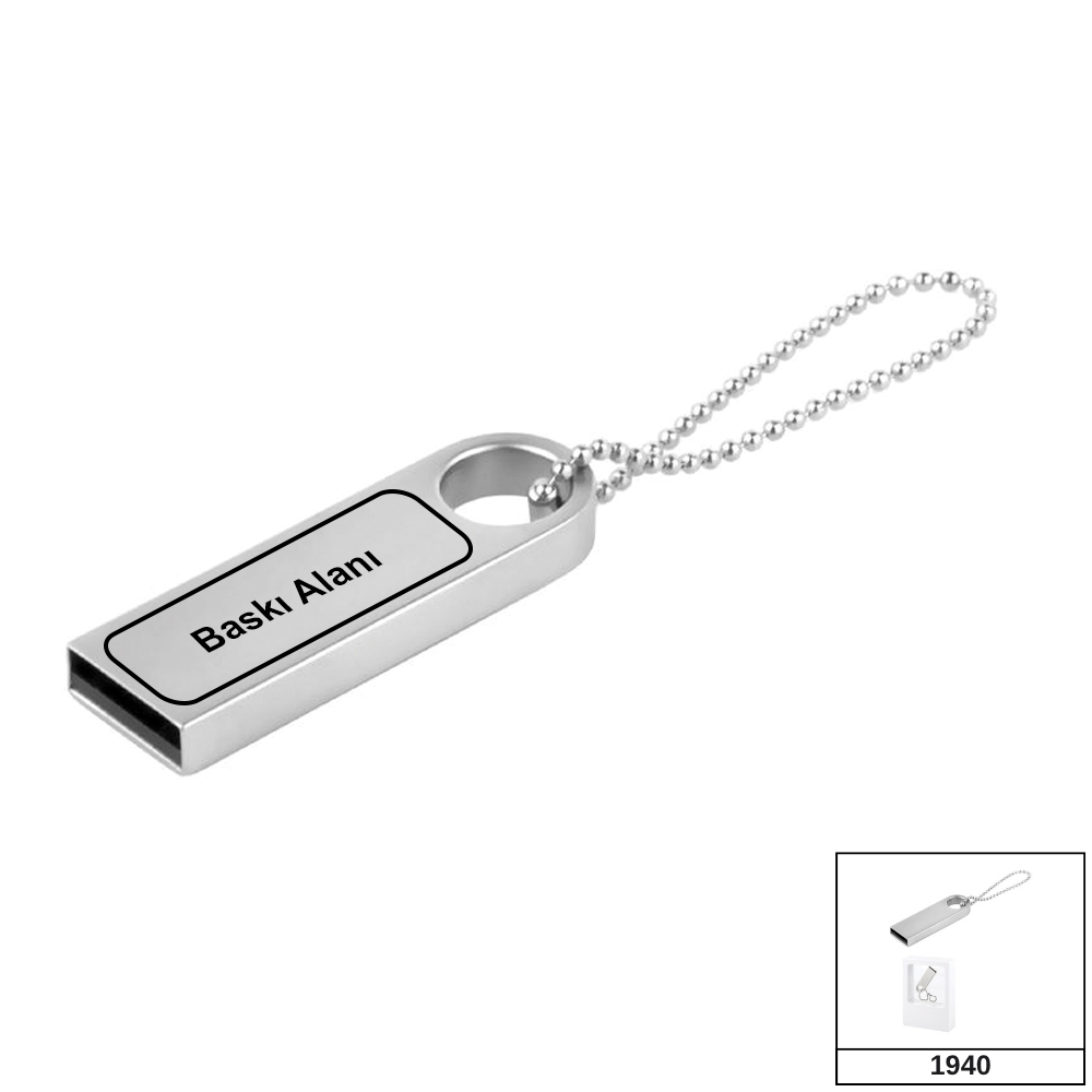 32 GB Metal Anahtarlık USB Bellek