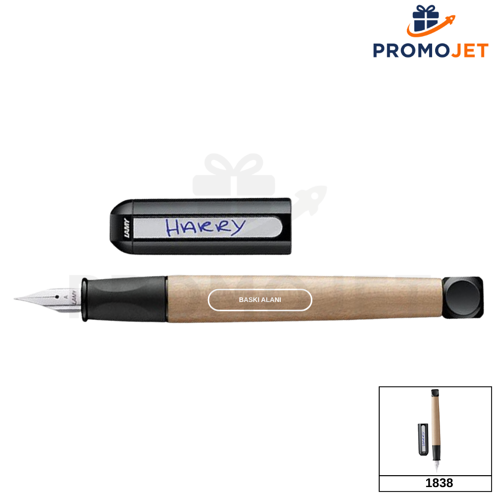 Lamy Abc Siyah A Uç Dolma Kalem Akçaağaç Gövde ve Ergonomik Tasarım