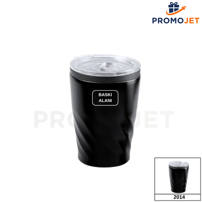 EccoTech 350 ml Sarmal Tasarımlı Full Paslanmaz Çelik Termos