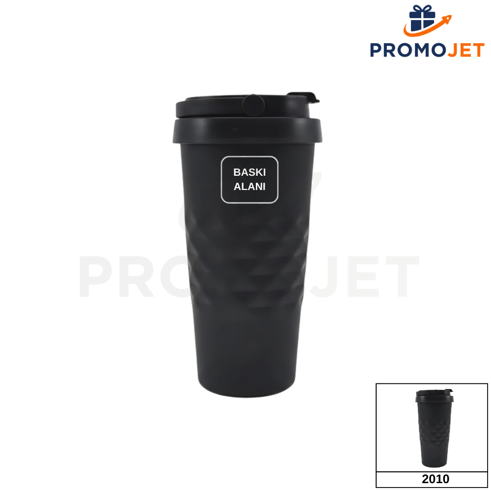 EccoTech 500 ml Diamond Serisi Tutma Kulplu İç-Dış Paslanmaz Çelik Termos