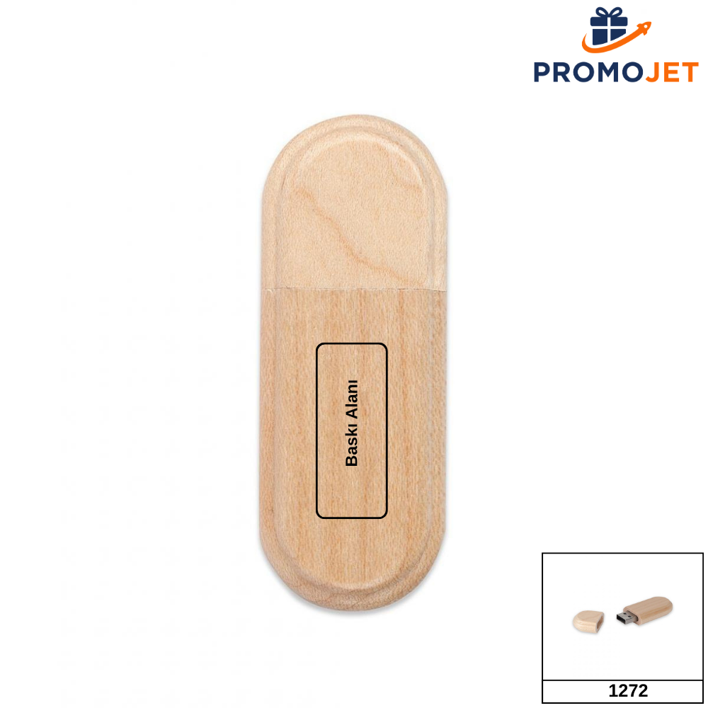Ahşap USB Bellek – Doğal ve Sürdürülebilir Veri Depolama 32GB
