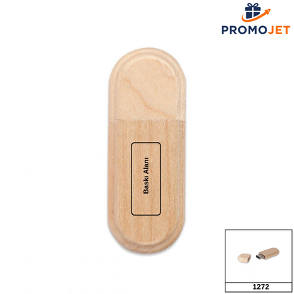 Ahşap USB Bellek – Doğal ve Sürdürülebilir Veri Depolama 32GB