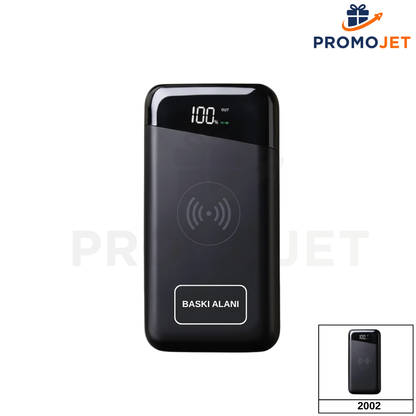 EccoTech Wireless Led Ekran 10.000 mAh Powerbank