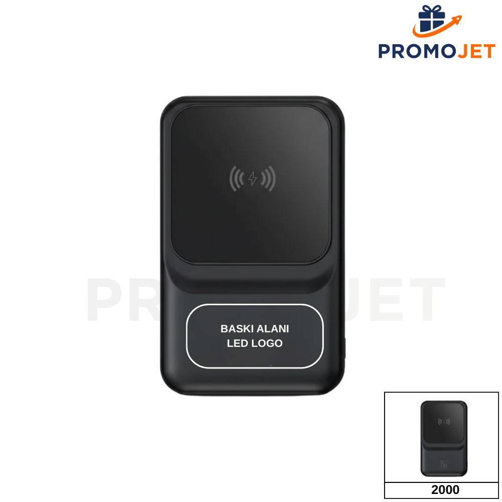 EccoTech Magsafe + 15W Wireless + 10.000 Mah + Dahili Kablolu Powerbank