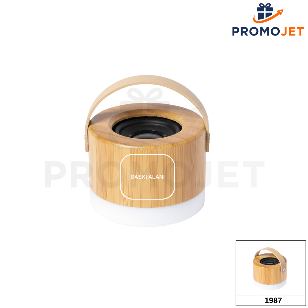 EccoTech Silindir Ekolojik Bluetooth Hoparlör: %100 Geri Dönüşümlü Gövde ve Taşıma Kulplu Tasarım