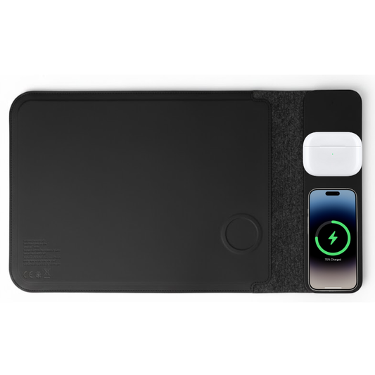 EccoTech 3’lü Kurumsal Hediye Seti: 15W MagSafe Wireless Şarj, Laptop Kılıfı ve Mousepad