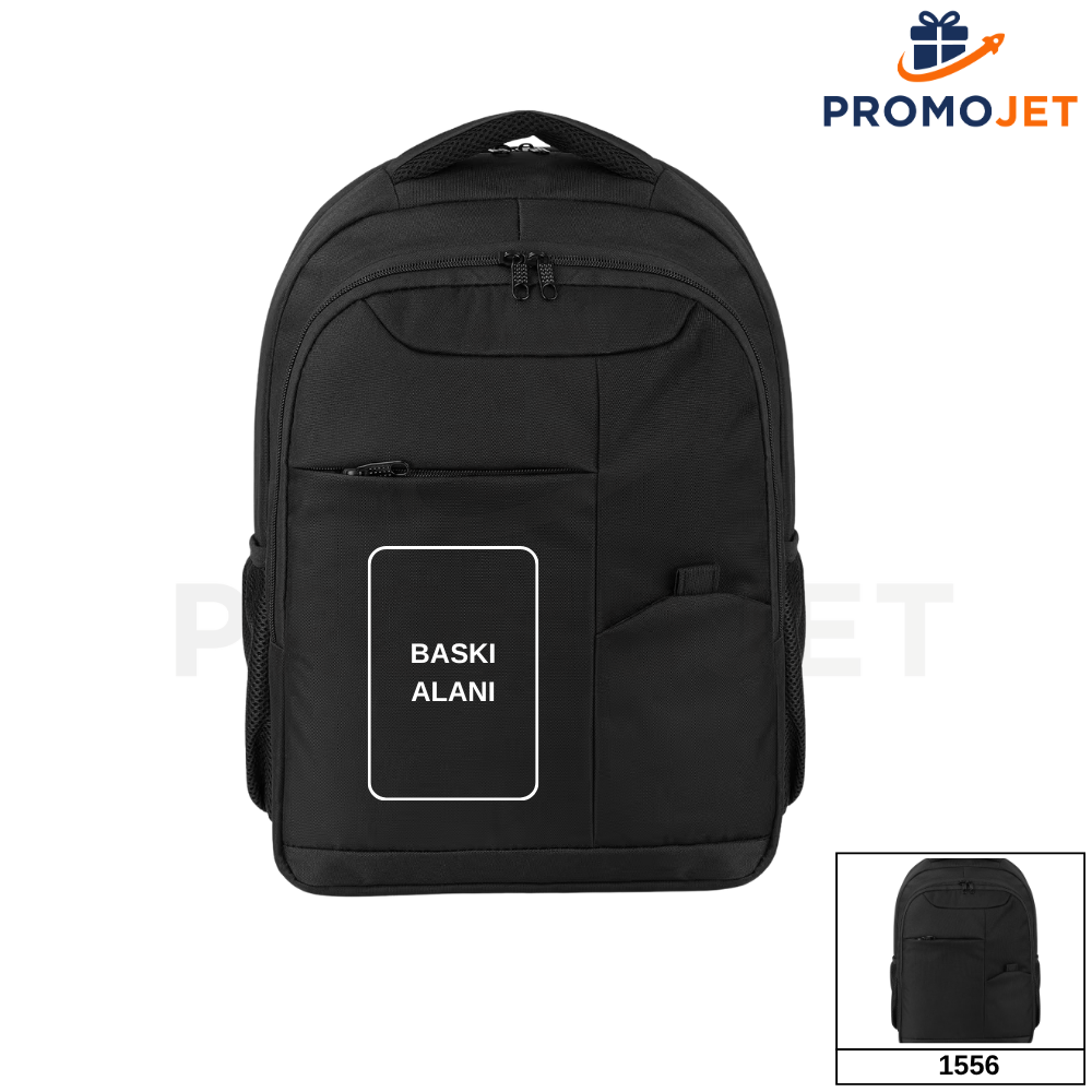 15.6 İnç Laptop Bölmeli Su Geçirmez Promosyon Sırt Çantası – Özel Üretim ve Kurumsal Baskılı