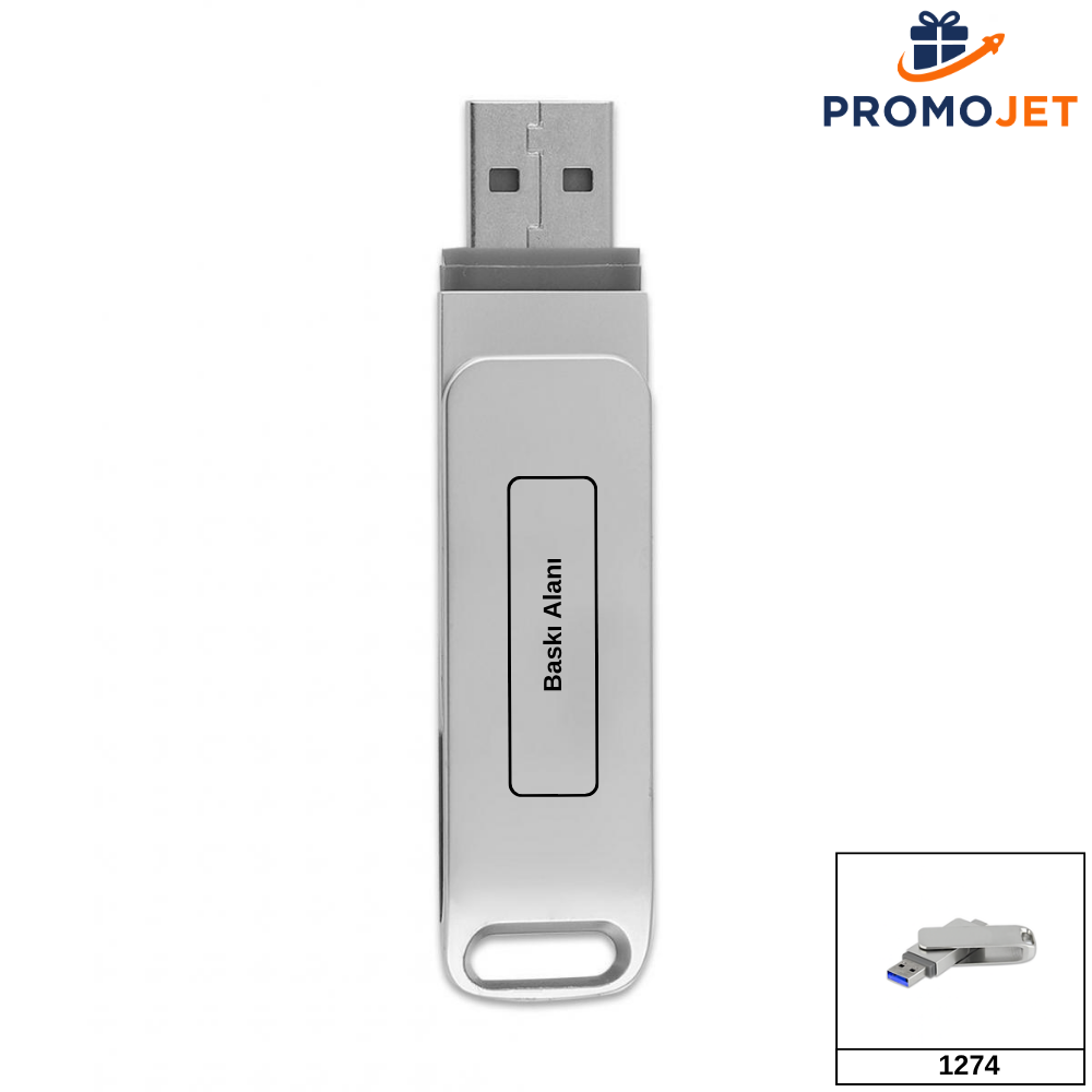 Type-C OTG USB Bellek – Metal Gövde, USB 3.0 Hız 32GB