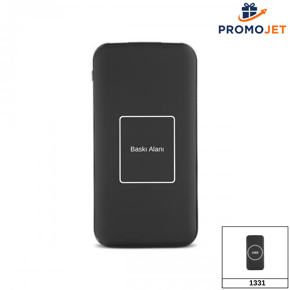 Işıklı Logo Alanlı Wireless Powerbank – 10.000 mAh Yüksek Kapasiteli ve Vantuzlu Tasarım