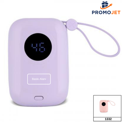 10.000 mAh 22.5W Hızlı Şarj Powerbank – Entegre Lightning ve USB-C Kablolu Enerji İstasyonu