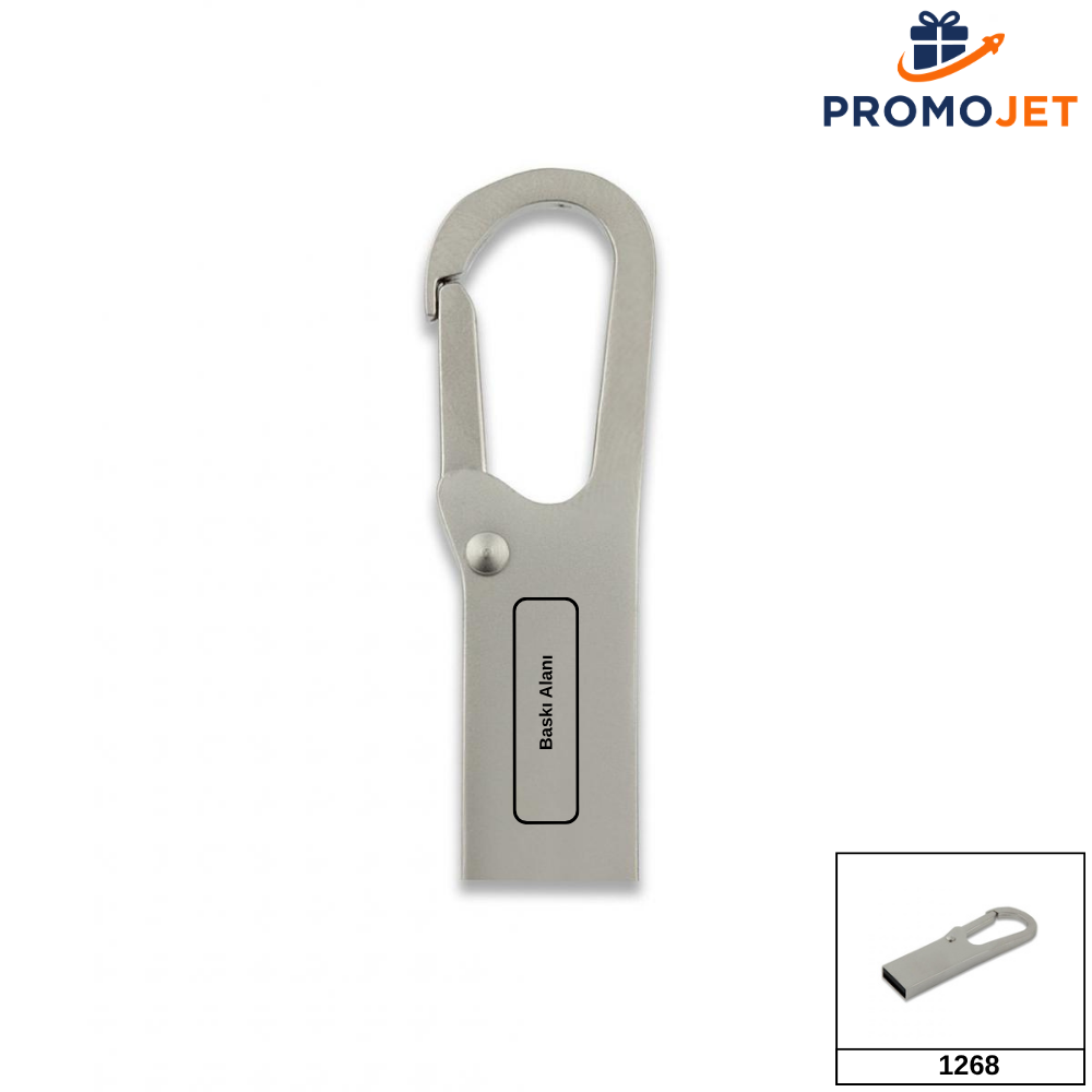 Metal USB Bellek (32 GB, USB 2.0, Metal Kasa)