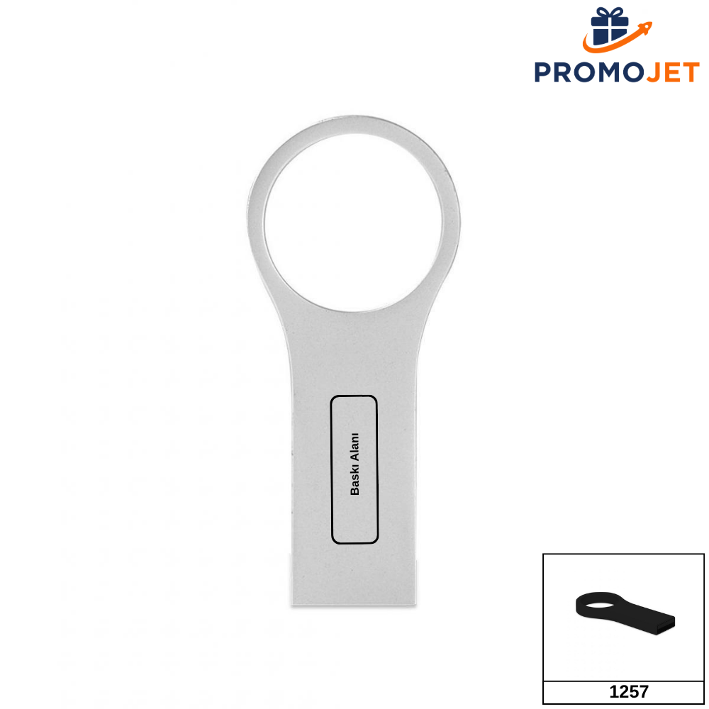 Metal USB Bellek 32GB – USB 2.0 Dayanıklı ve Şık Tasarım