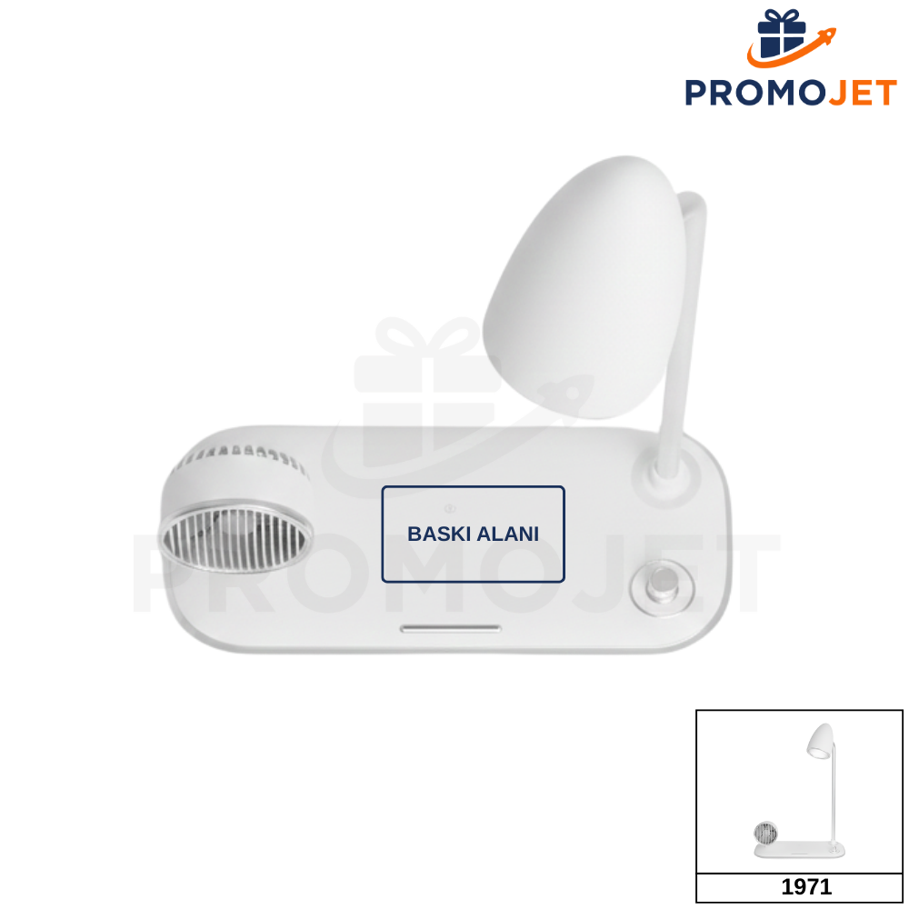 Masaüstü 3’ü 1 Arada Kablosuz Şarj Cihazı (Lambalı)