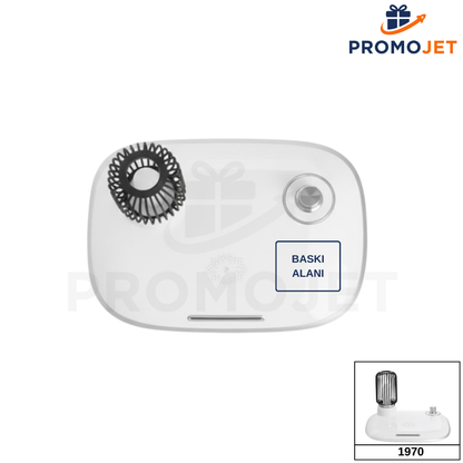 Masaüstü 2'si 1 Arada Kablosuz Şarj Cihazı (Lambalı)