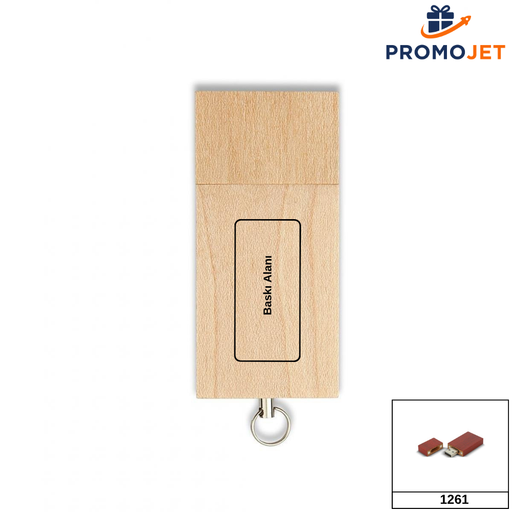 Ahşap USB Bellek 32GB – Doğal ve Şık Tasarım