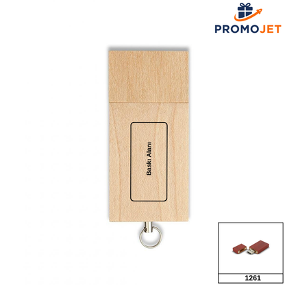 Ahşap USB Bellek 32GB – Doğal ve Şık Tasarım