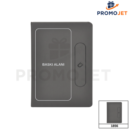 Termo Deri Magnetli Defter – Kalem Tutuculu (13 x 21 cm)