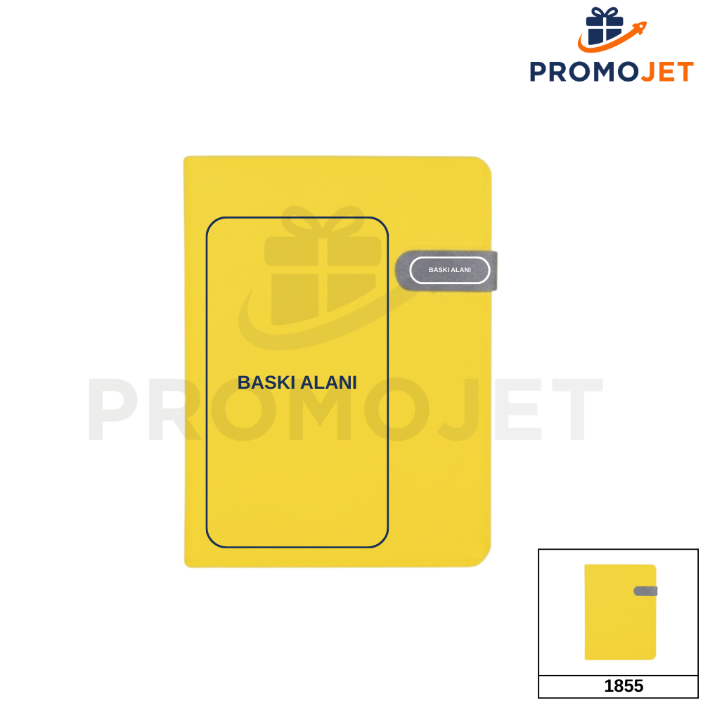 15 x 21 cm Prestij Seri Termo Deri Defter Renkli Kenar Boyalı ve Mıknatıslı Kapak