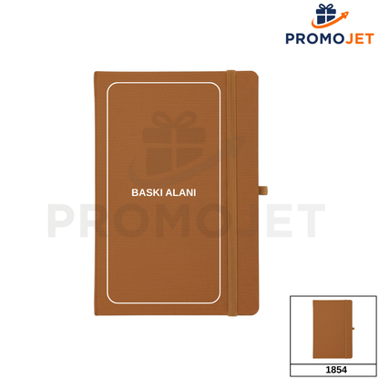 Termo Deri Kapak Kareli Defter – Lastikli (13 x 21 cm)