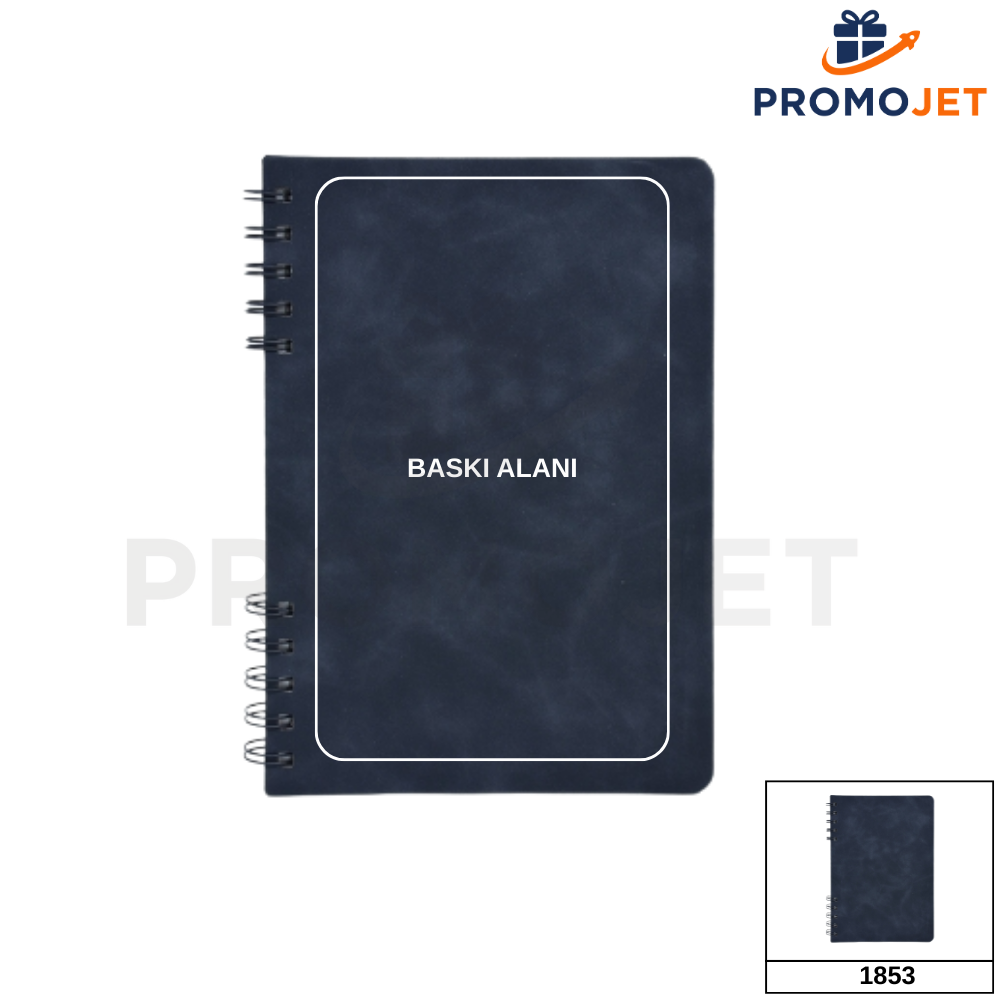 Sert Kapaklı Spiralli Defter 14,2 × 21 cm