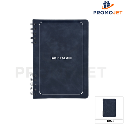 Sert Kapaklı Spiralli Defter 14,2 × 21 cm