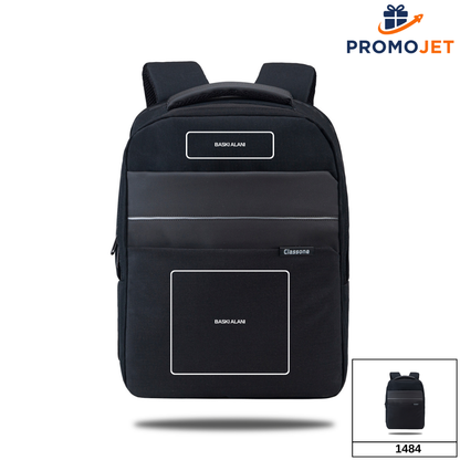 Classone Messina Serisi 15.6" Reflektörlü Sırt Çantası – Su Geçirmez Fermuarlı ve WTX-Pro Korumalı