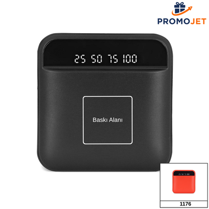 Dahili 3 Kablolu Powerbank – 10.000 mAh Hızlı Şarj ve Çift LED Fenerli