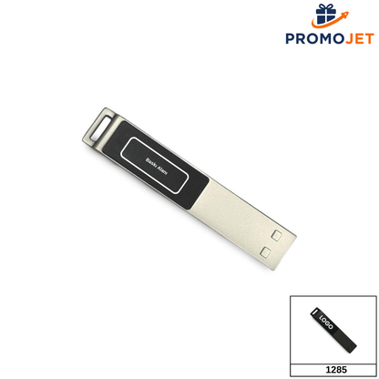 Beyaz LED Işıklı USB Bellek – Modern Tasarım ve Işıklı Logo Deneyimi