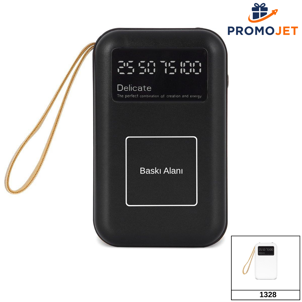 10.000 mAh Taşınabilir Powerbank – Şık Bilek Kayışı ve LCD Pil Göstergeli