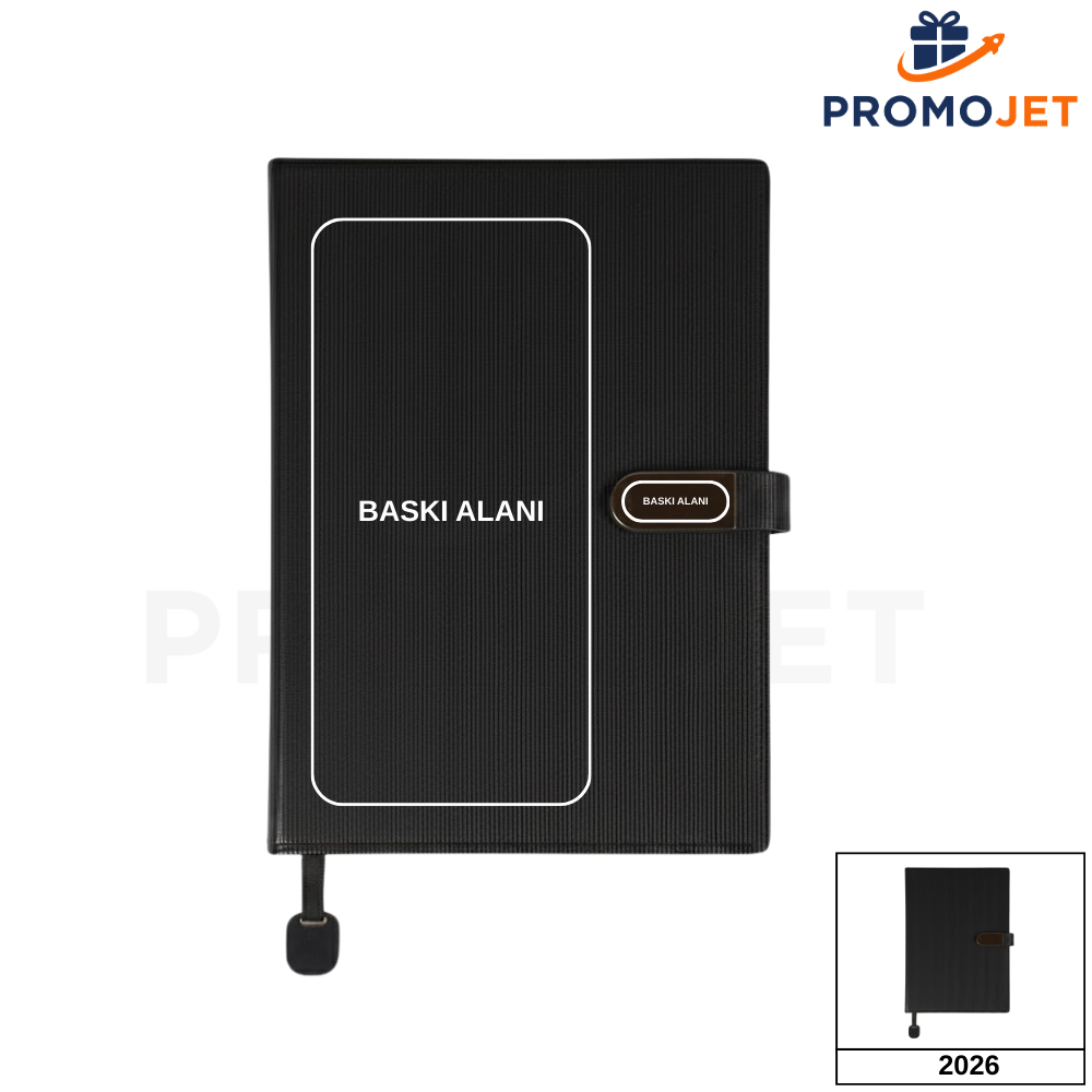 14 x 21 cm Yumuşak Termo Deri Yumuşak Kapaklı Tarihsiz Defter