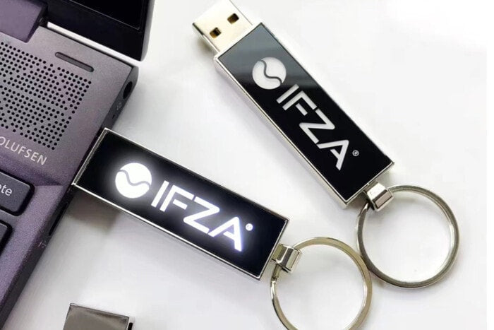 LED Işıklı Metal USB Bellek