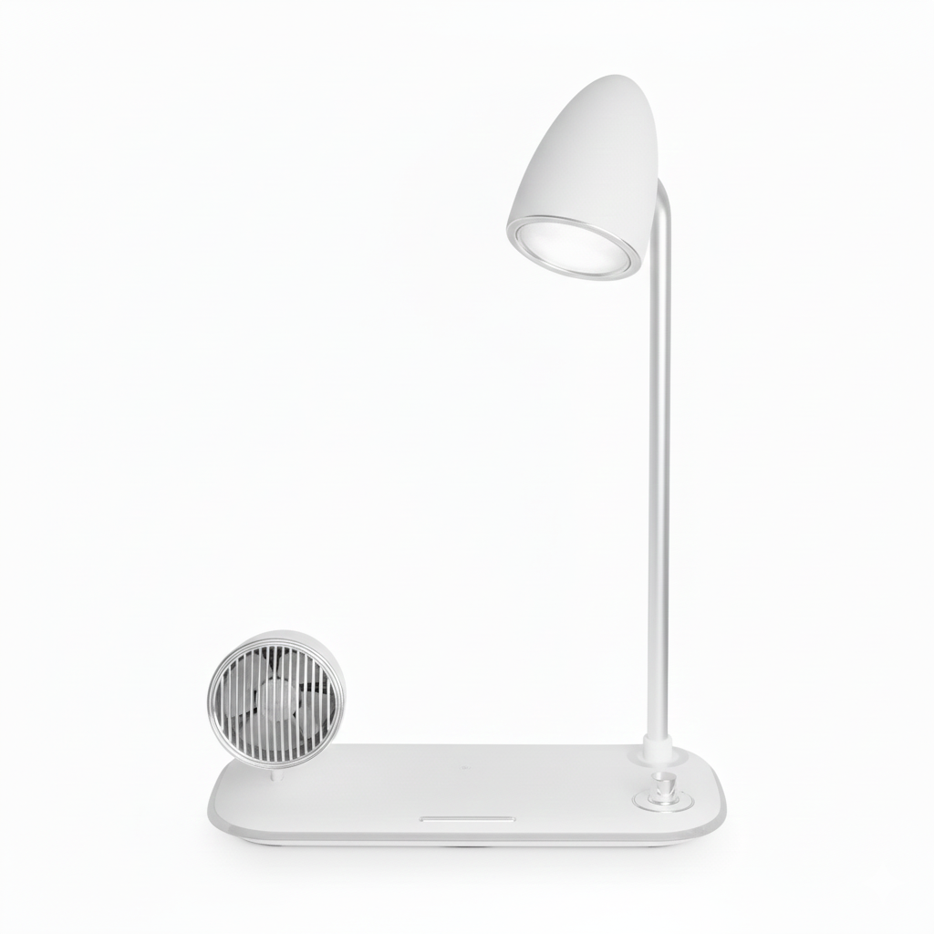 Masaüstü 3’ü 1 Arada Kablosuz Şarj Cihazı (Lambalı)