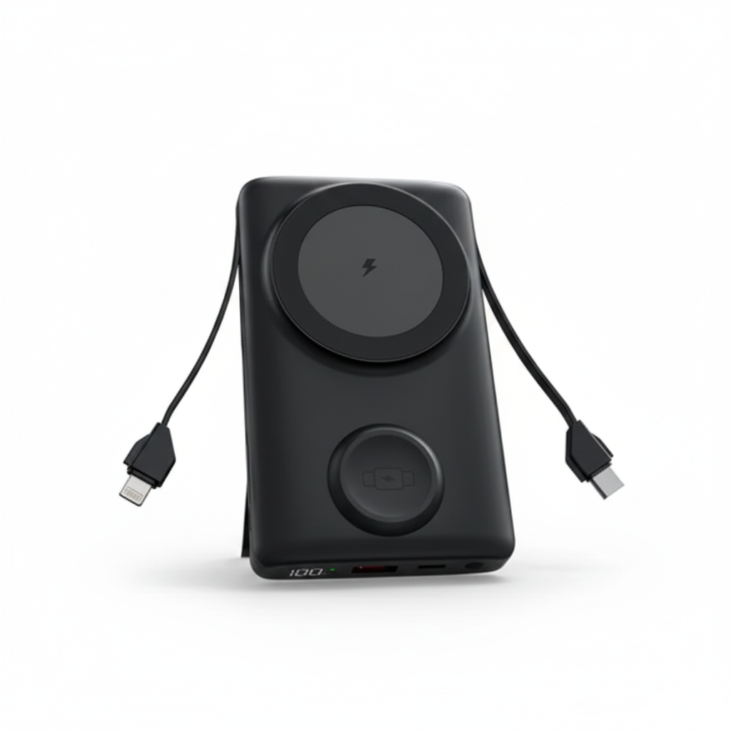 EccoTech 10.000 Mah Magsafe Stand Özellikli İçten Kablolu 15W Powerbank