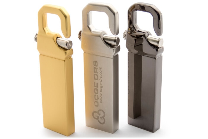 Çelik Kancalı USB Bellek