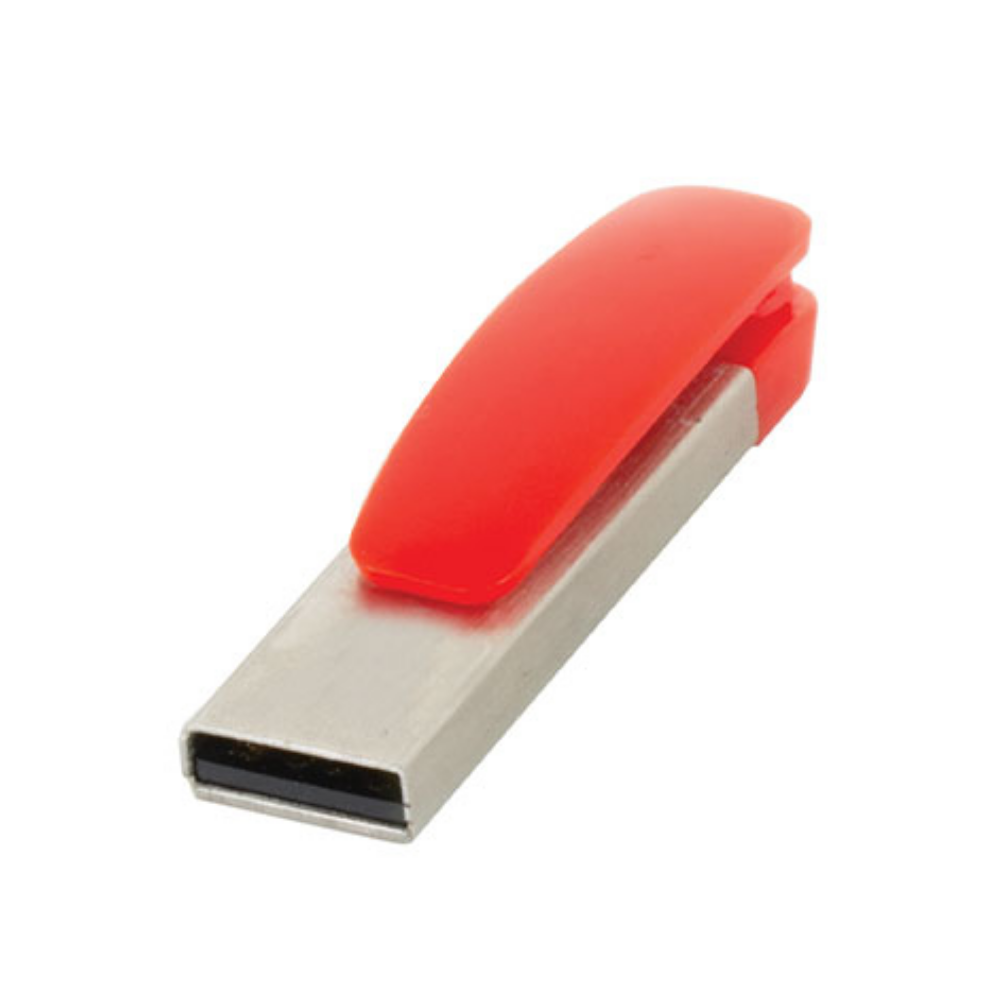 Renkli Yaprak Klipsli İnce Metal USB Bellek (16 GB)