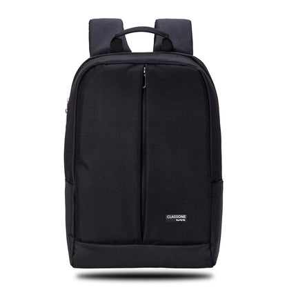 Zaino Serisi 15.6" Modern Sırt Çantası – Dikey Ön Cepli ve Koyu Gri Melanj Tasarım