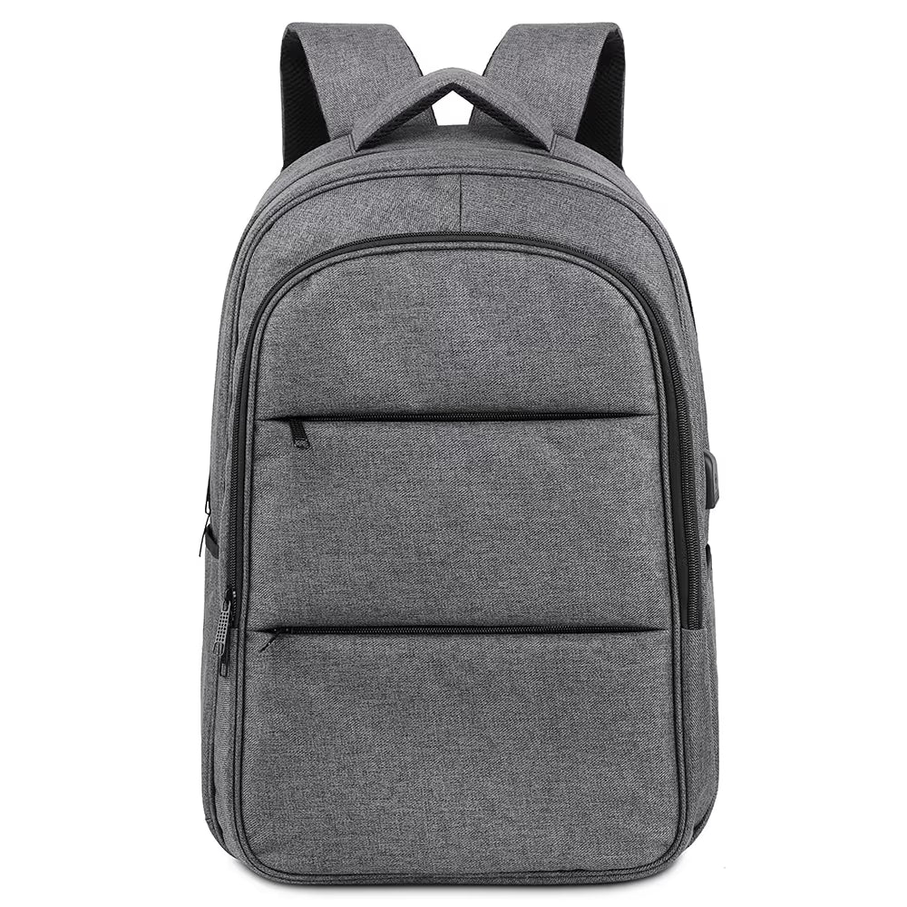 17 İnç Laptop Bölmeli Su Geçirmez Gri Sırt Çantası – Oxford Kumaş Ergonomik Promosyon Çantası