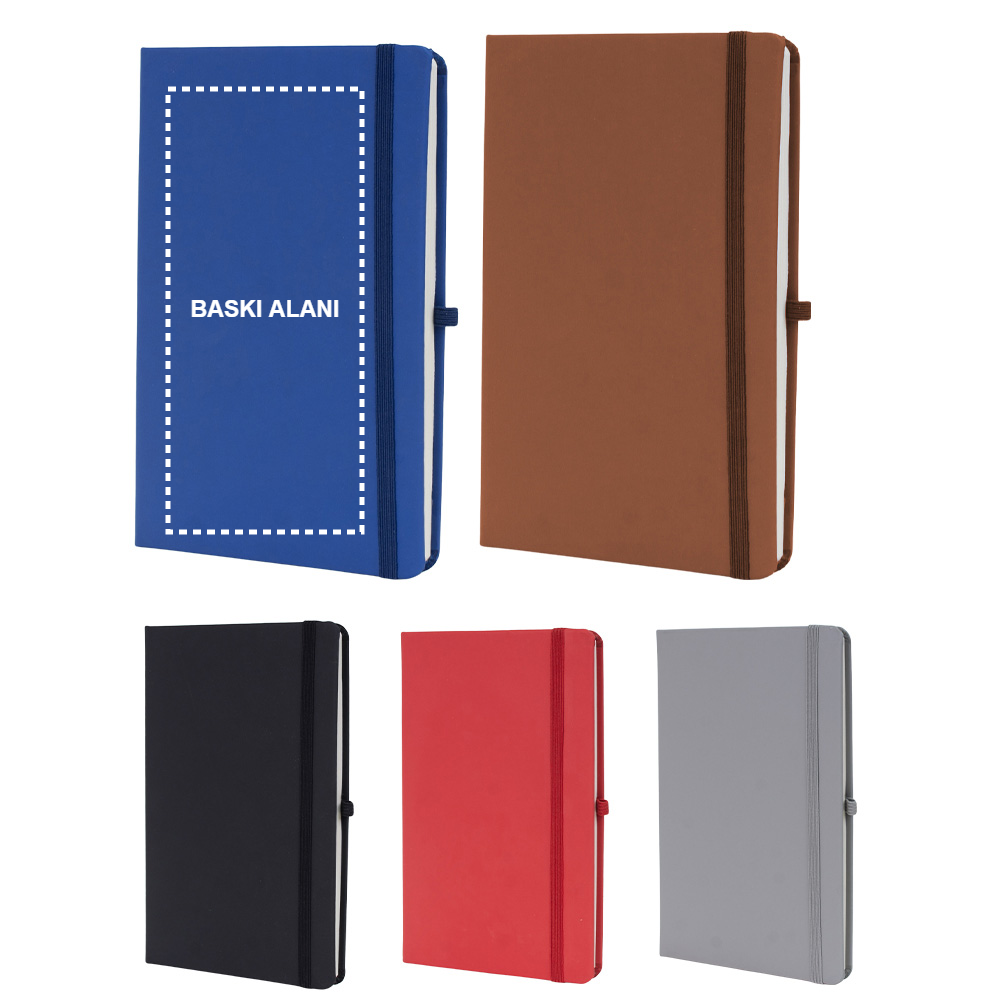 Termo Deri Defter 13x21 cm - Lastikli ve Kalemlikli